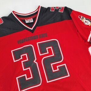 Youngstown State Penguins Football Jersey #32 Red Black Size L Team Pride